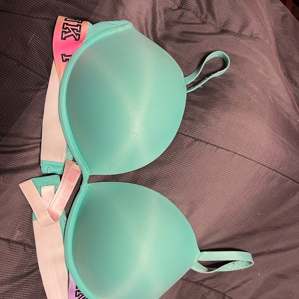 It is a Pink brand bra and it is warn